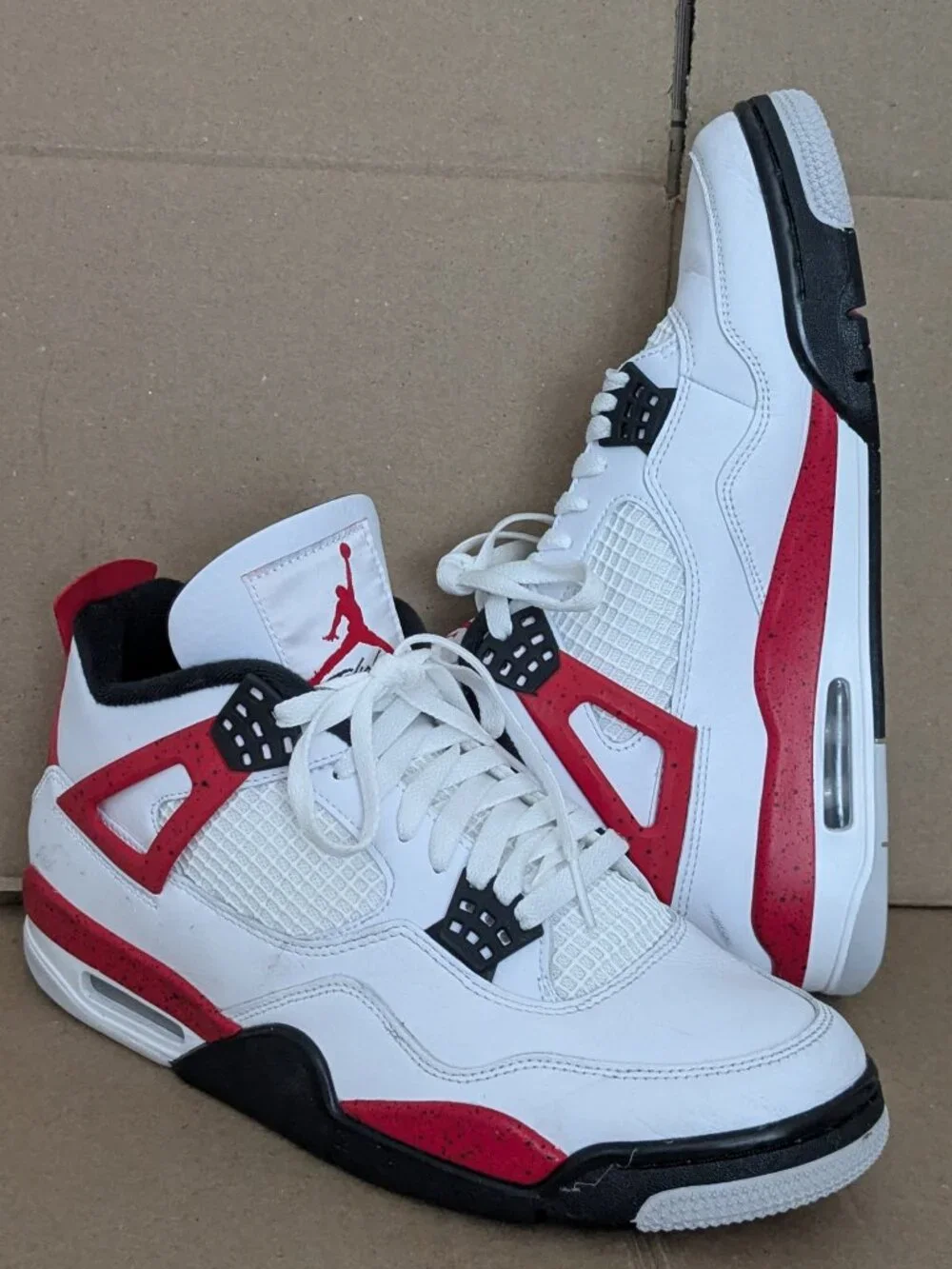 Jordan 4 Retro Red Cement Men's Size 10.5  DH6927-161